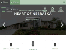 Tablet Screenshot of nebraskaoralfacialsurgery.com